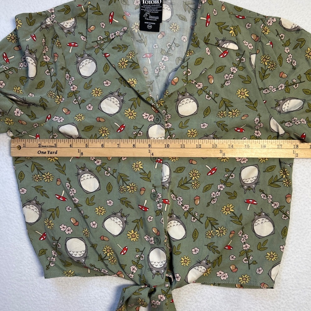 Her Universe X My Neighbor Totoro Front Tie Top Sz S Anime Woodland Fairy Whimsy - Picture 6 of 10